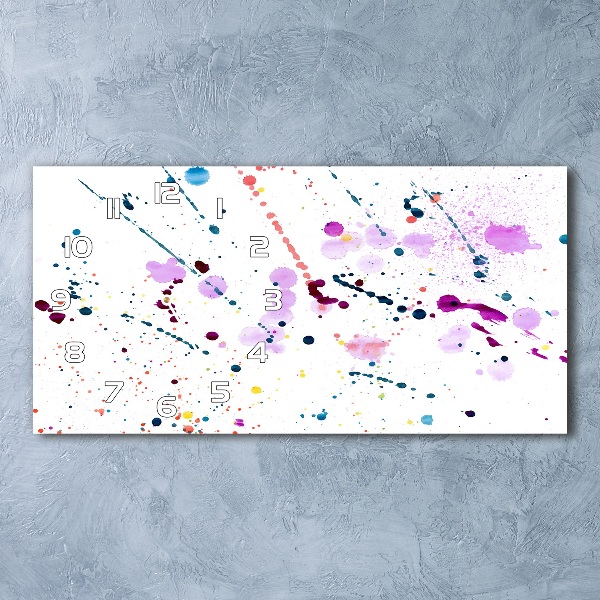 Orologio orizzontale con motivo a punti astratti