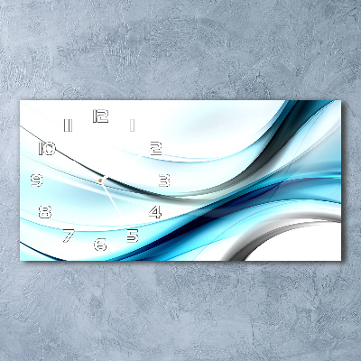 Orologio rettangolare con motivo a onde astratte
