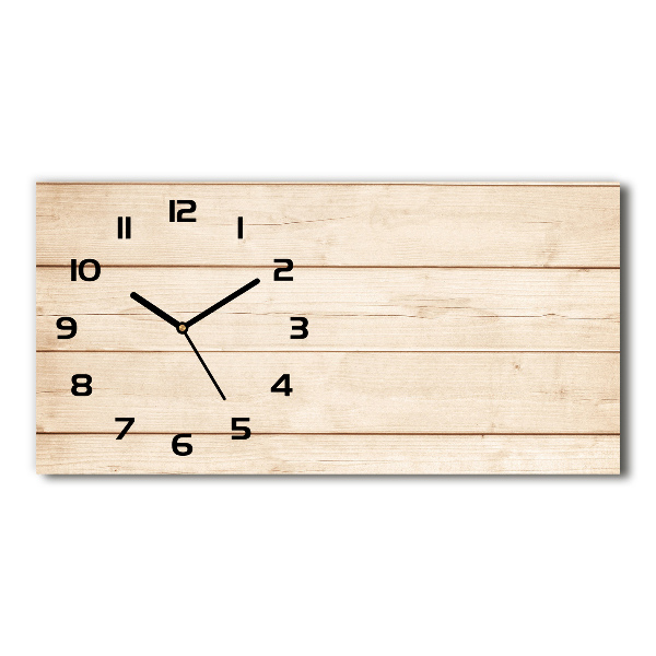 Orologio orizzontale con sfondo in legno