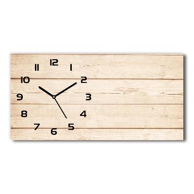 Orologio orizzontale con sfondo in legno