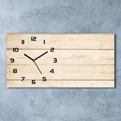 Orologio orizzontale con sfondo in legno