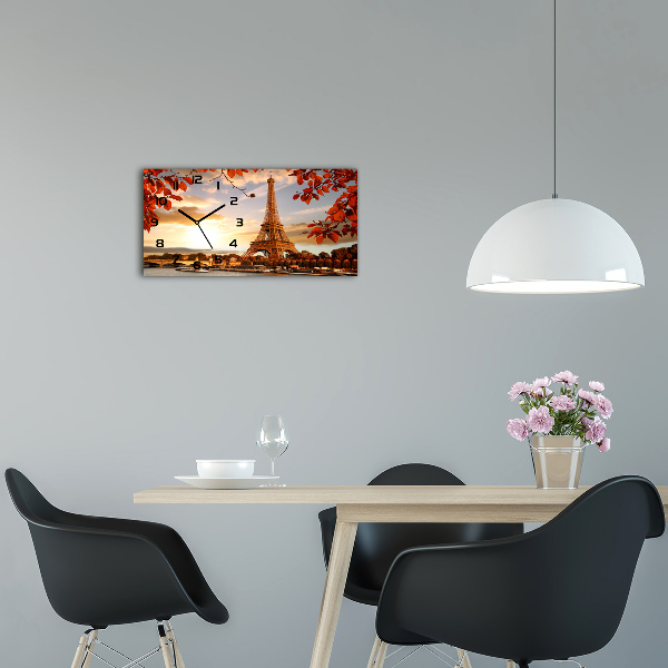 Orologio orizzontale con motivo della Torre Eiffel di Parigi