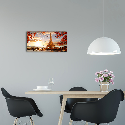 Orologio orizzontale con motivo della Torre Eiffel di Parigi