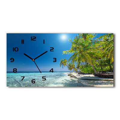 Orologio orizzontale con stampa della Spiaggia delle Maldive