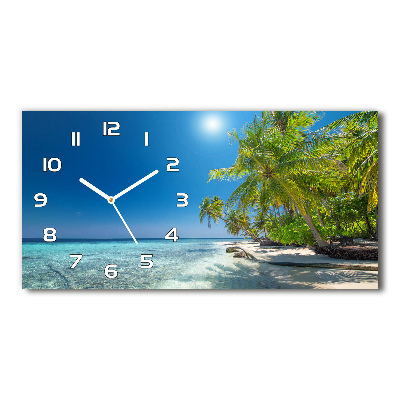 Orologio orizzontale con stampa della Spiaggia delle Maldive