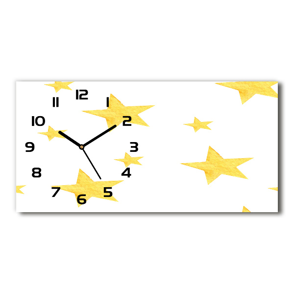 Orologio orizzontale con motivo di stelle gialle