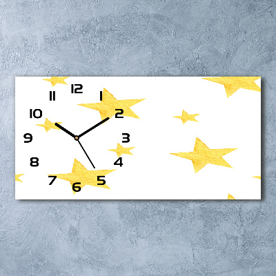 Orologio orizzontale con motivo di stelle gialle