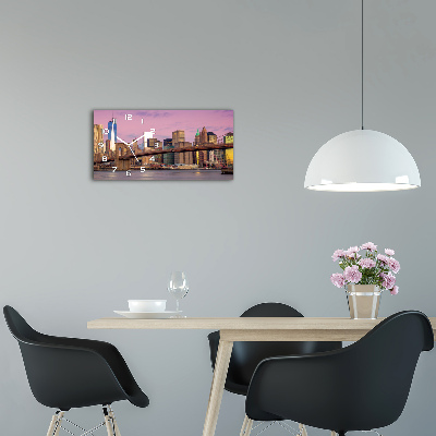 Orologio orizzontale con motivo Manhattan, New York