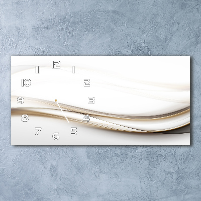 Orologio orizzontale con motivo a onde astratte