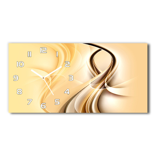 Orologio rettangolare con quadrante decorato con onde astratte