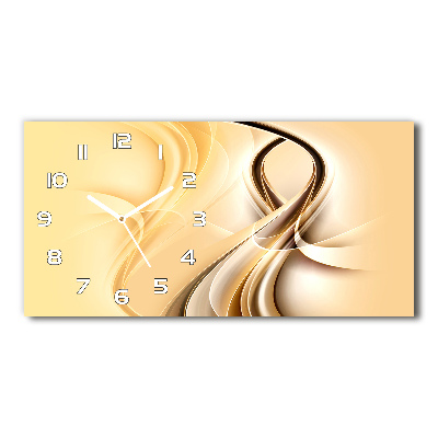 Orologio rettangolare con quadrante decorato con onde astratte