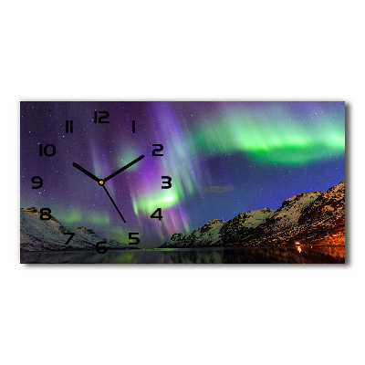 Orologio rettangolare con quadrante color aurora boreale