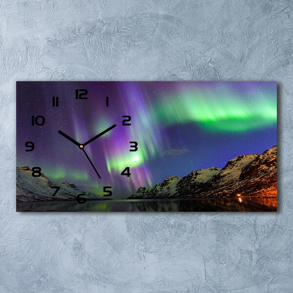 Orologio rettangolare con quadrante color aurora boreale
