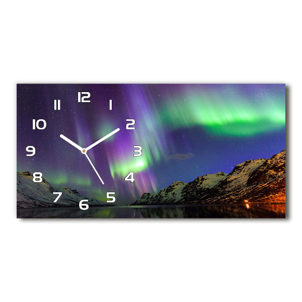 Orologio rettangolare con quadrante color aurora boreale