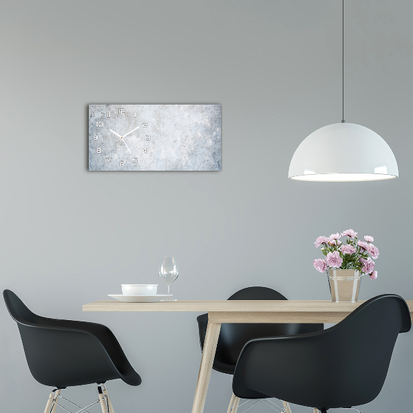 Orologio rettangolare con quadrante effetto cemento