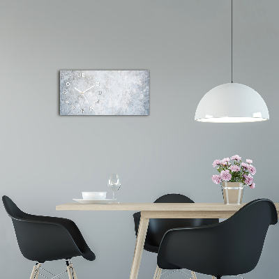 Orologio rettangolare con quadrante effetto cemento