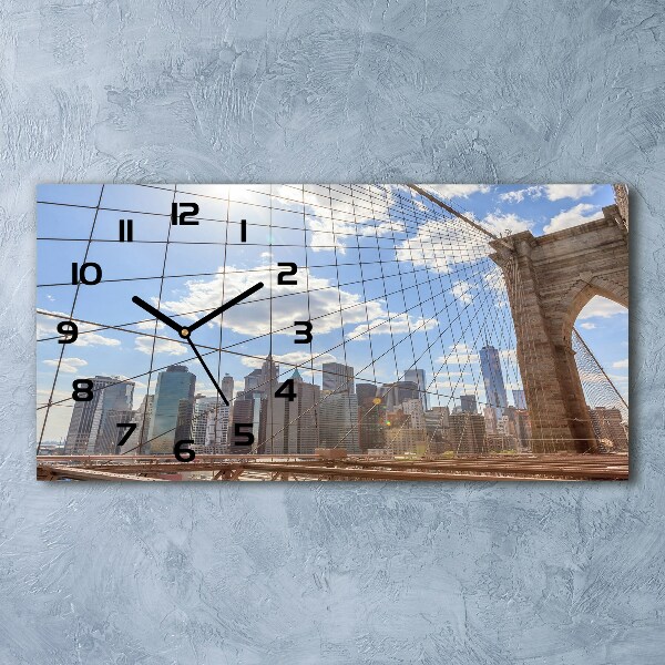 Orologio rettangolare con motivo Ponte di New York