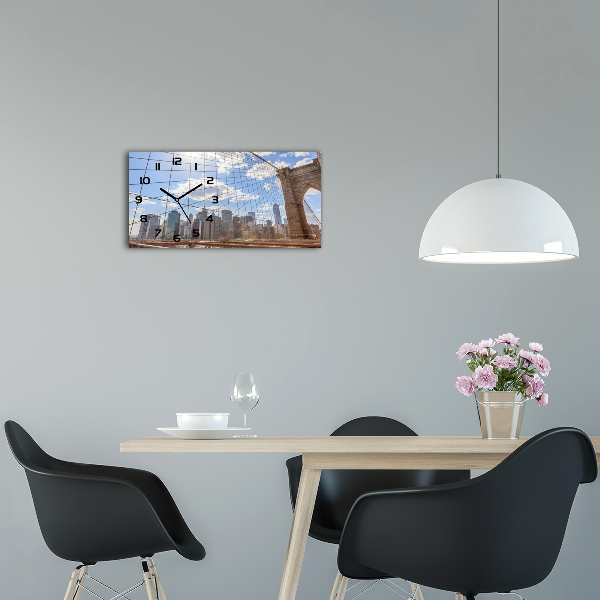 Orologio rettangolare con motivo Ponte di New York
