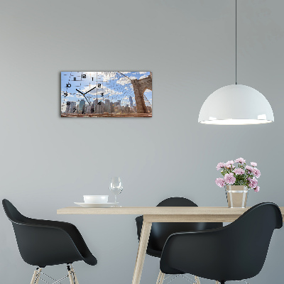 Orologio rettangolare con motivo Ponte di New York