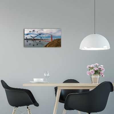 Orologio rettangolare con quadrante ispirato al Ponte di San Francisco