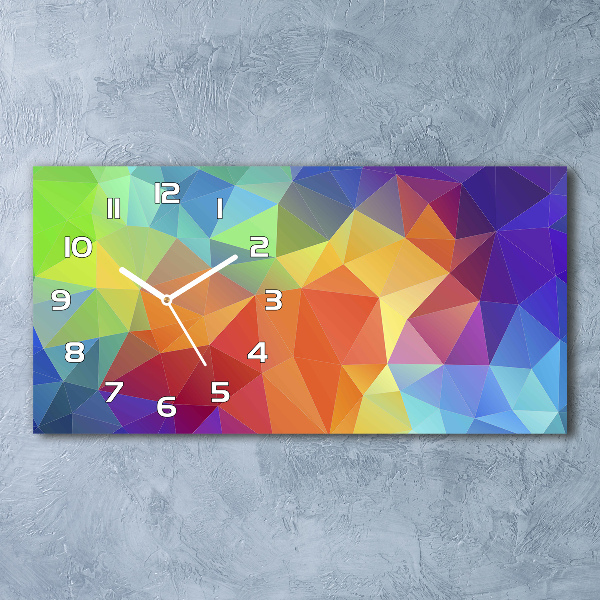 Orologio rettangolare con quadrante a motivo geometrico