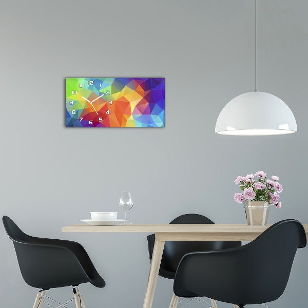 Orologio rettangolare con quadrante a motivo geometrico