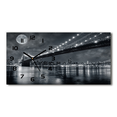 Orologio orizzontale con motivo del Ponte di Brooklyn