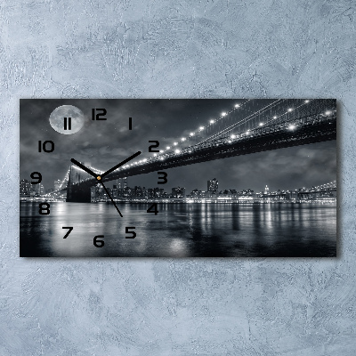 Orologio orizzontale con motivo del Ponte di Brooklyn