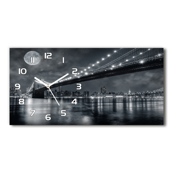 Orologio orizzontale con motivo del Ponte di Brooklyn