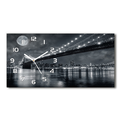 Orologio orizzontale con motivo del Ponte di Brooklyn
