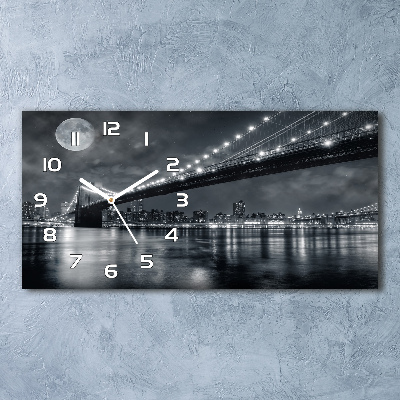 Orologio orizzontale con motivo del Ponte di Brooklyn