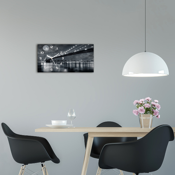 Orologio orizzontale con motivo del Ponte di Brooklyn