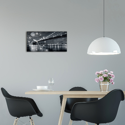 Orologio orizzontale con motivo del Ponte di Brooklyn