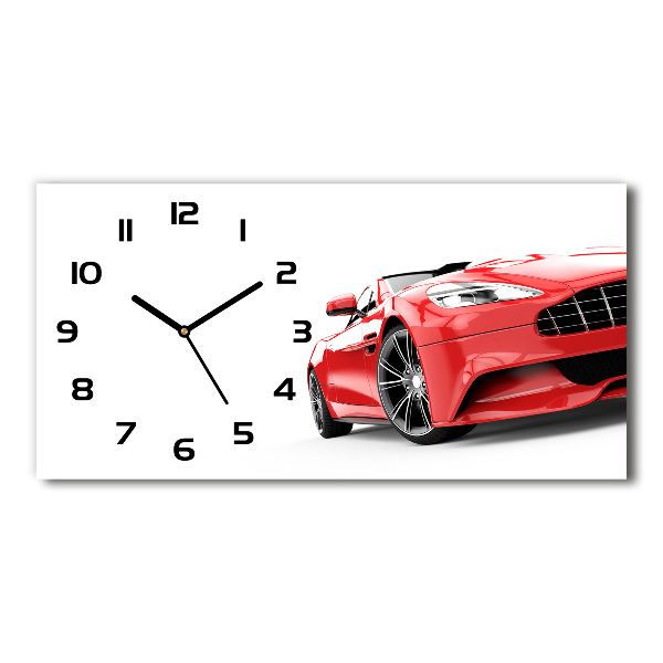 Orologio orizzontale con motivo auto sportiva