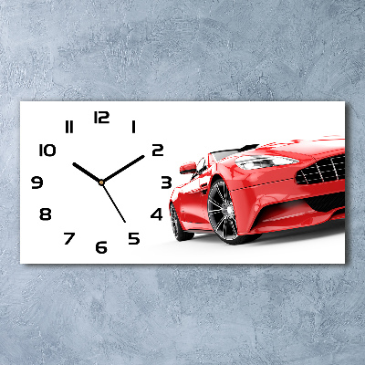 Orologio orizzontale con motivo auto sportiva