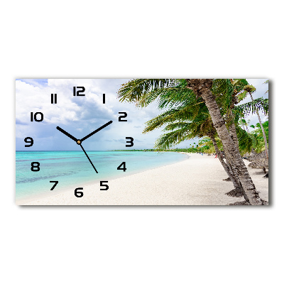 Orologio orizzontale con motivo Spiaggia tropicale