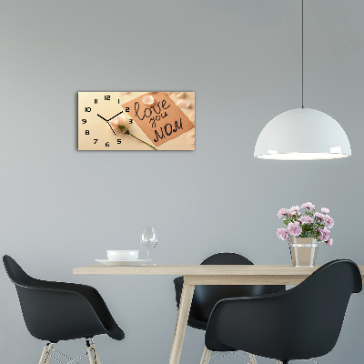 Orologio orizzontale con decorazione per la festa della mamma