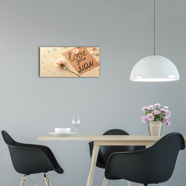 Orologio orizzontale con decorazione per la festa della mamma