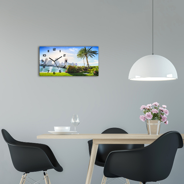 Orologio orizzontale con motivo ispirato a Miami, USA