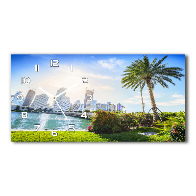 Orologio orizzontale con motivo ispirato a Miami, USA