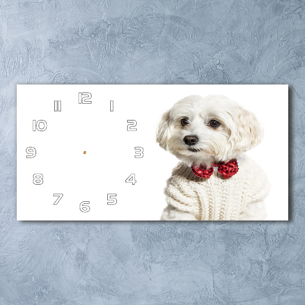 Orologio orizzontale modello Maltese con papillon