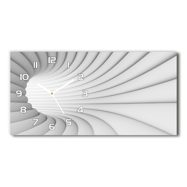 Orologio orizzontale con motivo a tunnel astratto