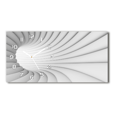 Orologio orizzontale con motivo a tunnel astratto