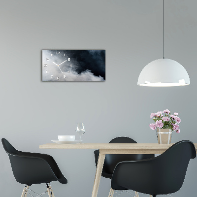 Orologio orizzontale con finitura fumo bianco