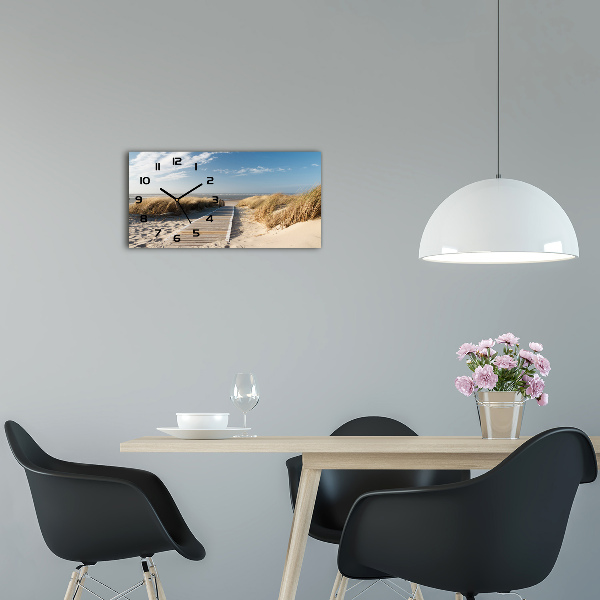 Orologio rettangolare con quadrante ispirato al sentiero della spiaggia