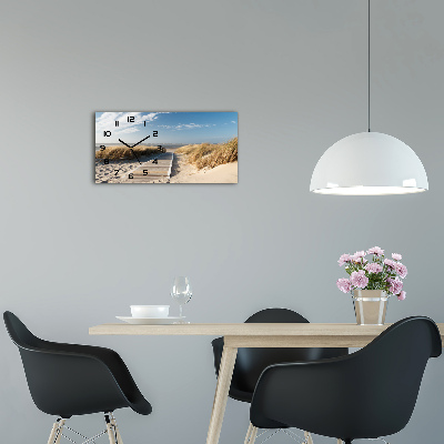 Orologio rettangolare con quadrante ispirato al sentiero della spiaggia