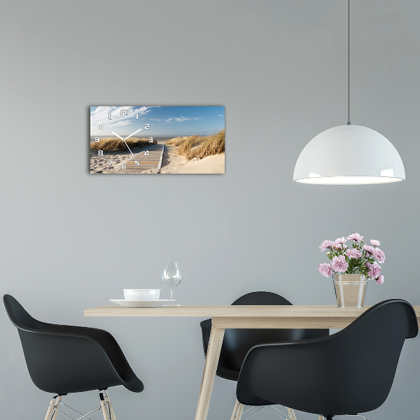 Orologio rettangolare con quadrante ispirato al sentiero della spiaggia