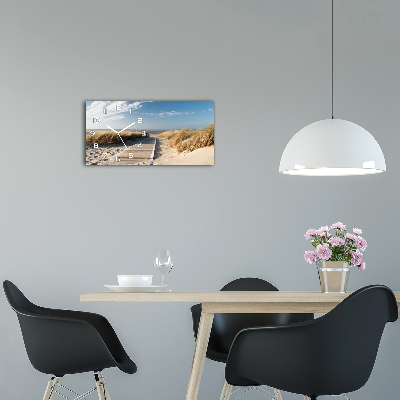 Orologio rettangolare con quadrante ispirato al sentiero della spiaggia