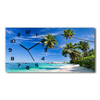 Orologio orizzontale con motivo spiaggia tropicale