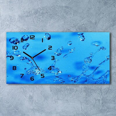 Orologio orizzontale con motivo a gocce d'acqua